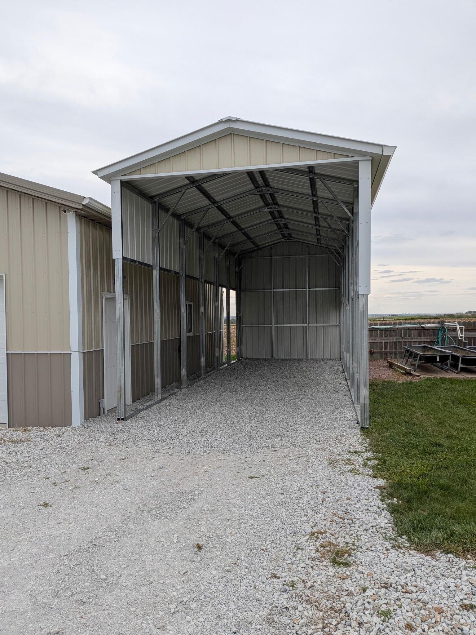 RV cover exterior view